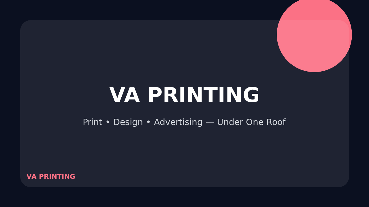 VA Printing project